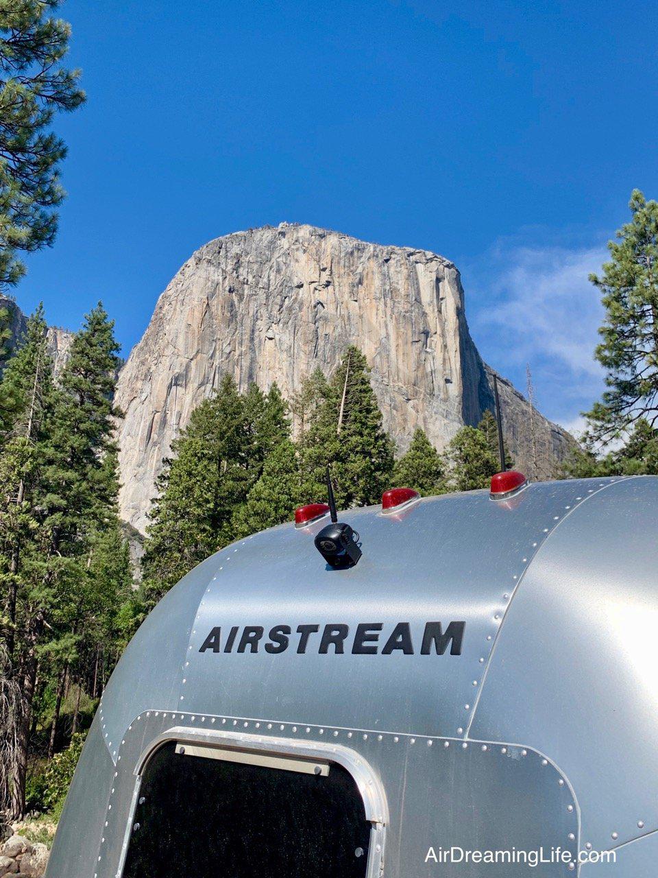 Towing an Airstream in Yosemite National Park