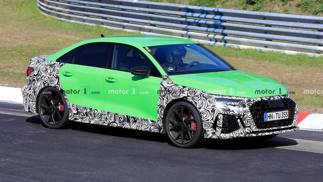 2021 Audi RS3 Sedan Spied Hulking Out On The Nurburgring