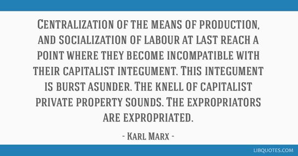 Socialization of production