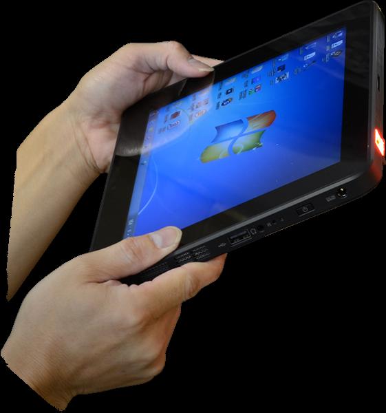 Tablette PC avec lecteur de codes-barres