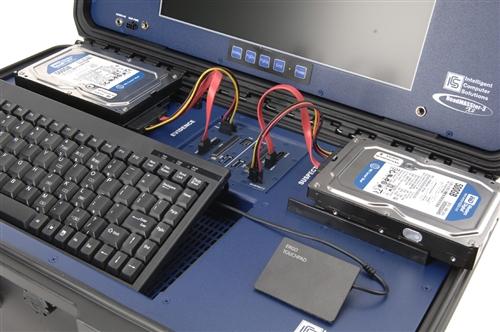 Handheld hard disk forensics equipment