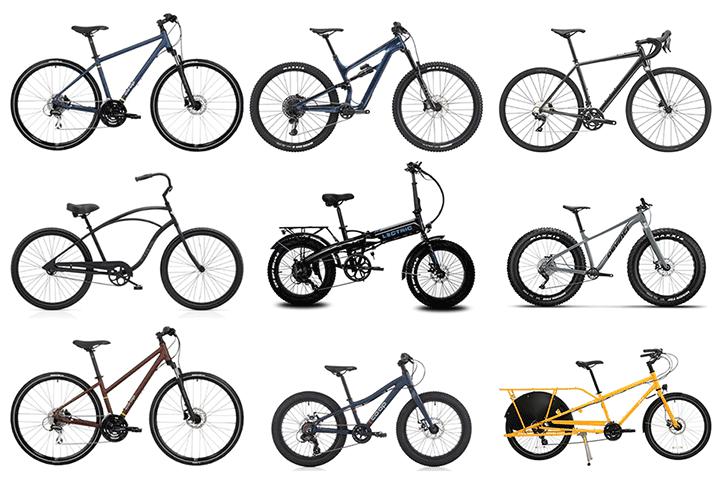 Diferentes tipos de bicicletas