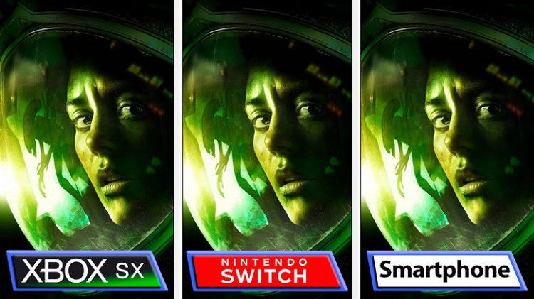 Alien: Isolation on the flagship smartphone looks worse than on the Nintendo Switch with the old platform