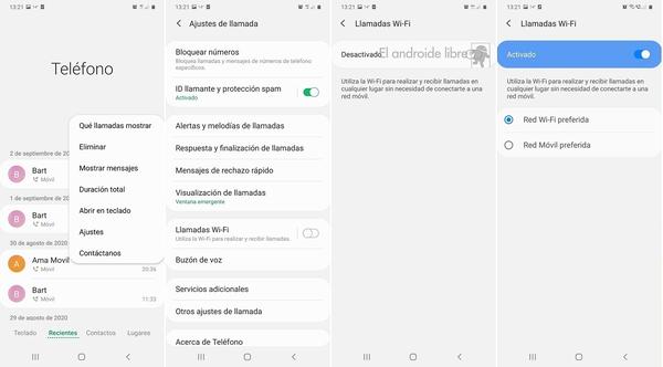 El Androide Libre Cómo activar las llamadas WiFi en tu móvil Android