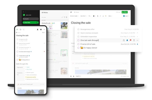 Evernote fügt Task -Management -Tools für persönliche Projekte hinzu