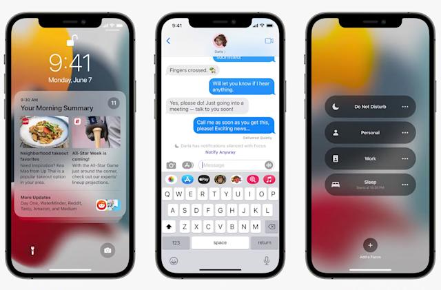 iOS 15 udělá FaceTime, zprávy a oznámení chytřejšími