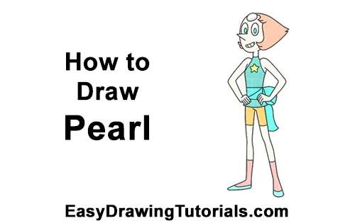 How to Draw Pearl (Steven Universe) VÍDEO e imagens passo a passo