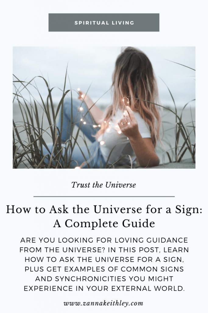 Cómo pedirle una señal al universo (una guía completa) - Zanna ...
