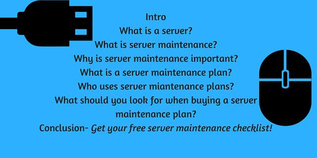 What is a server maintenance plan and why is it important ... 