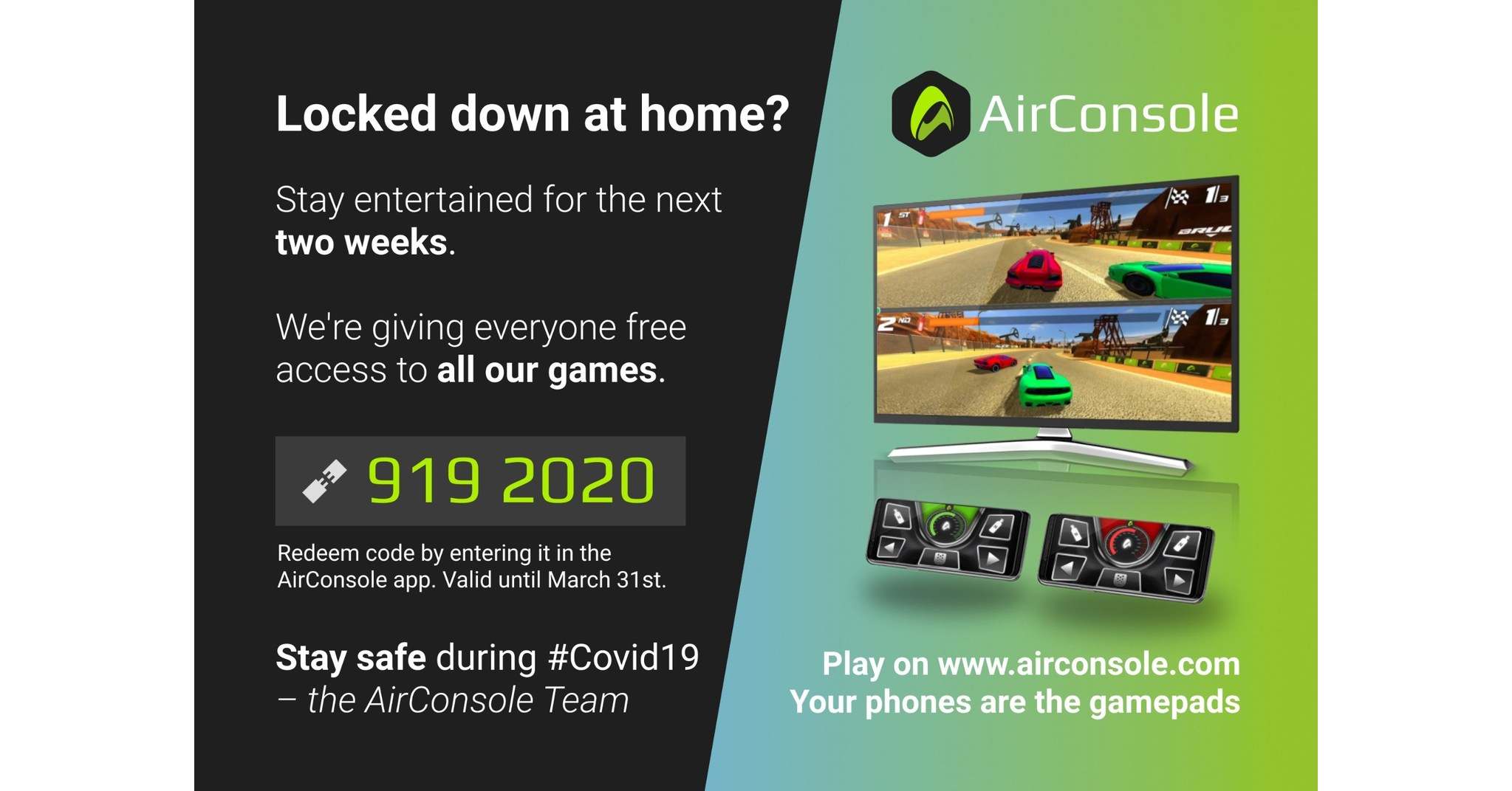 AirConsole Is Giving Everyone Free Access to All of Their Video Games During Covid-19 Lockdowns 