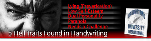 5 Hell Traits Revealed in Handwriting - Handwriting Analysis 