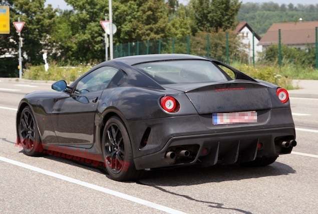 The future Ferrari 599 hits the streets 