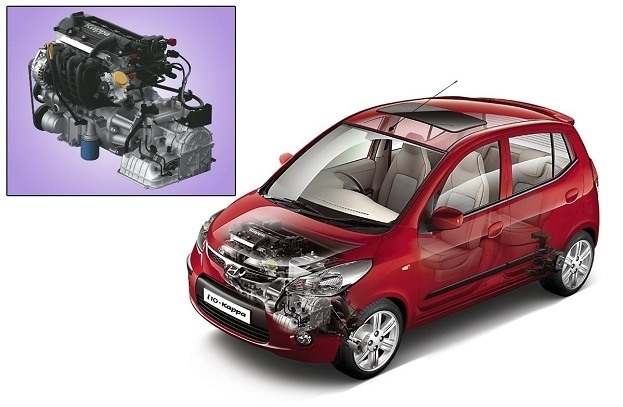 The latest and smallest high-tech car engine design