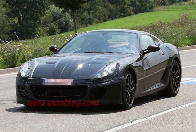 The future Ferrari 599 hits the streets 