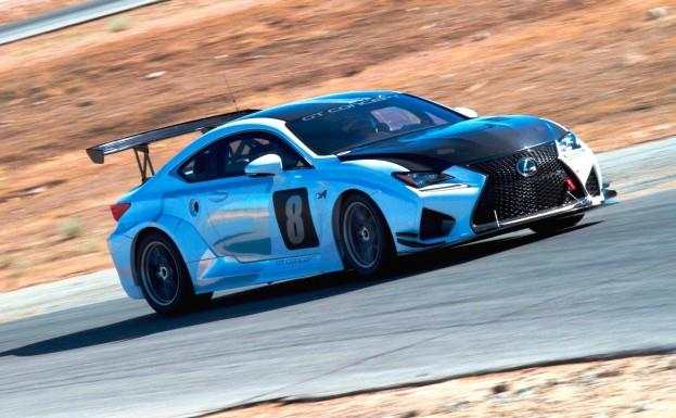 Lexus RC F GT concept car participates in Pikes Peak race 