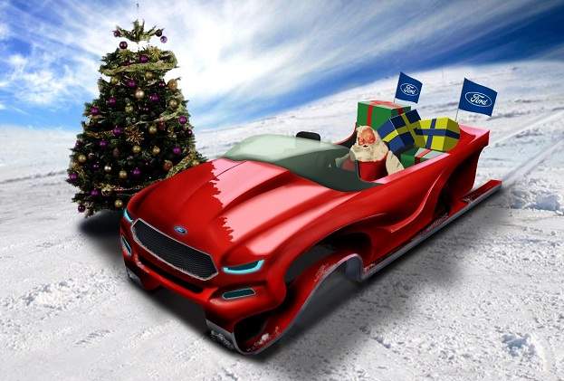 Did the Ford Evos concept car replace Santa’s sleigh in 2011?