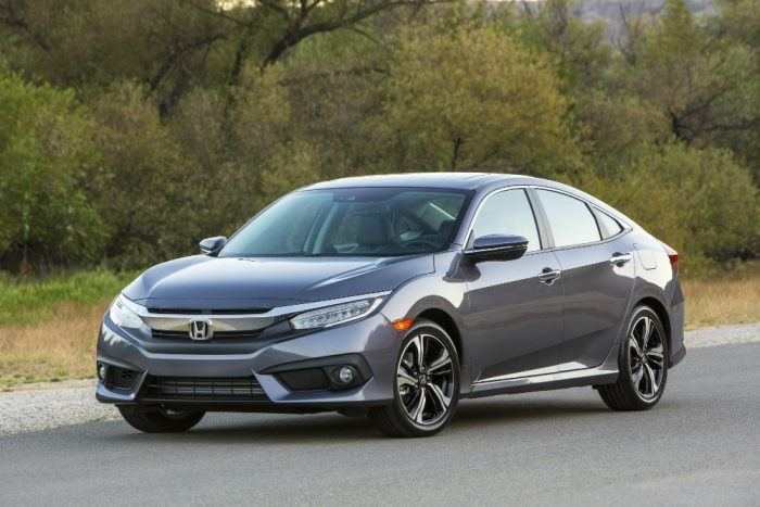 2017 Honda Civic with turbocharger and manual gearbox 