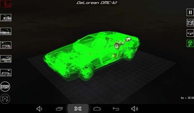 Examen de l'application 3D de démontage de voiture 