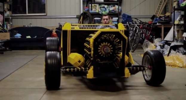 This amazing car is made entirely of Lego bricks