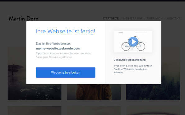 Webnode: Homepage-Baukasten im Test 