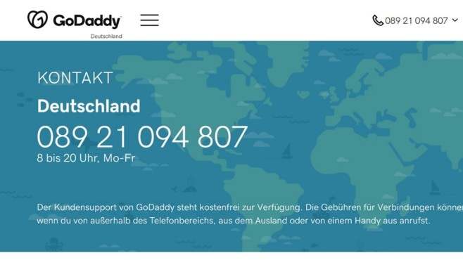GoDaddy: Homepage-Baukasten im Test 