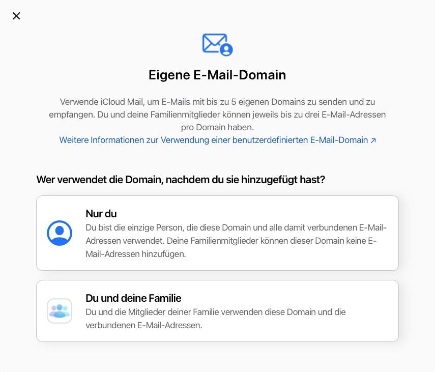 iCloud+: „Eigene E-Mail-Domain“ und „E-Mail-Adresse verbergen“ jetzt in der Beta verfügbar 