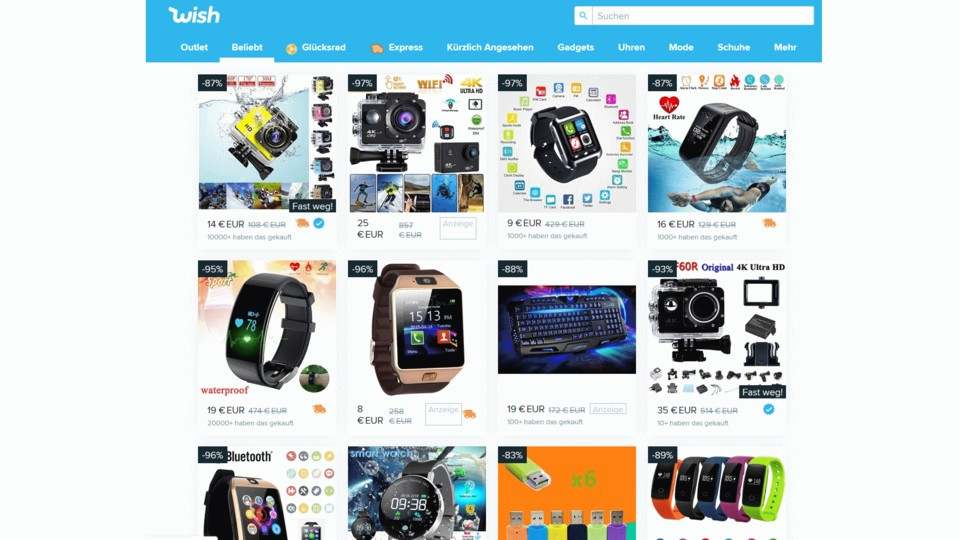 Verbraucherzentrale warnt vor Shopping-App Wish - Inkasso für Elektro-Schrott aus China? 