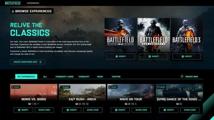 Battlefield 2042: Portal-Modus mit umfassenden Konfigurationsmöglichkeiten 