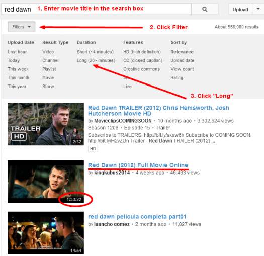 How To Find Full Movies on Youtube 