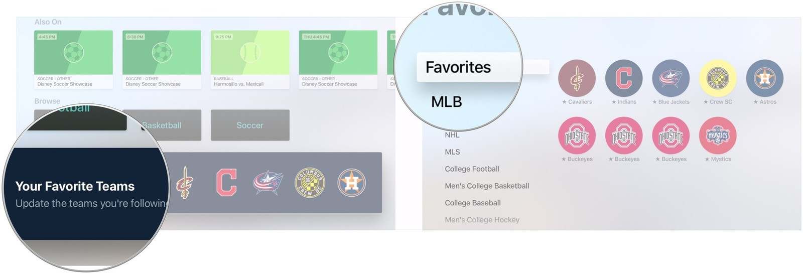 How to watch live sports on Apple TV 