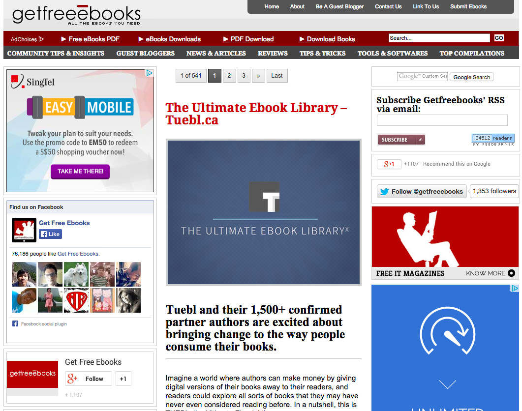 20 Best Websites To Download Free EBooks 