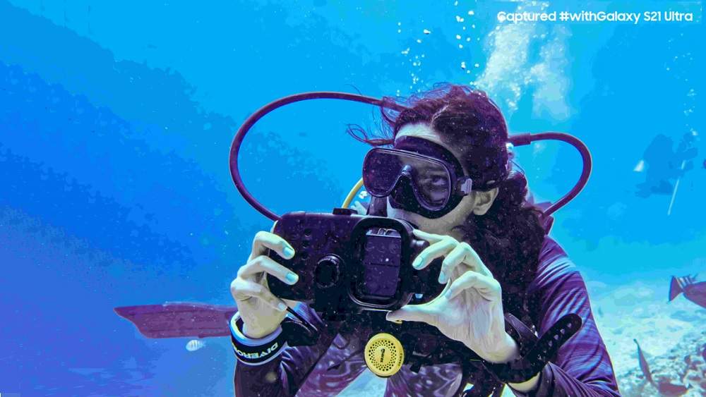 Samsung India s&#39;associe à National Geographic Traveler India pour la toute première expédition sous-marine avec la fonction de capture vidéo 8K du Galaxy S21 Ultra 5G