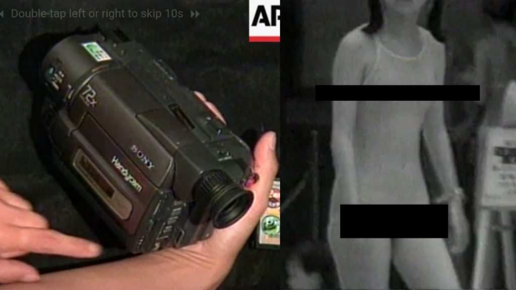 The Sony camera has the ability to record x-ray videos on any clothing.