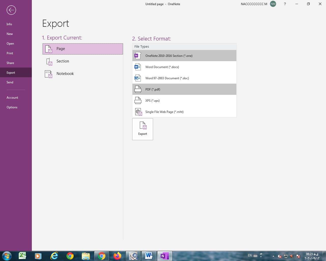 How to share a OneNote notebook 