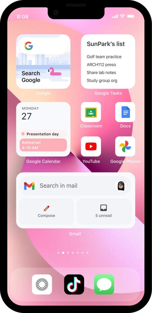 You can feel like on Android on your iPhone. Google has a way