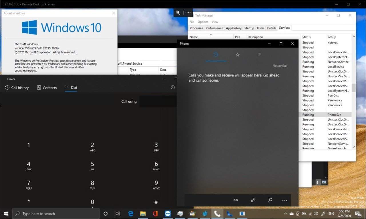 Dev active la prise en charge cellulaire dans Windows 10 21H1 s'exécutant sur ...