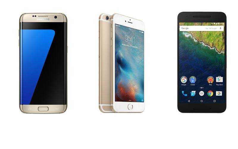 Here’s how Samsung Galaxy S7 edge stack against iPhone 6s Plus, Nexus 6P