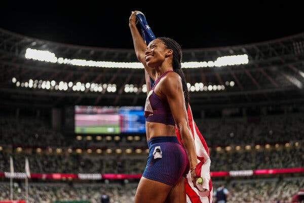 Allyson Felix Wins 10th Track Medal, Jamaican Women Win 4x100 Relay 