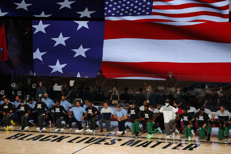 To honor July 4, the NBA should skip the national anthem. Its players already are. 