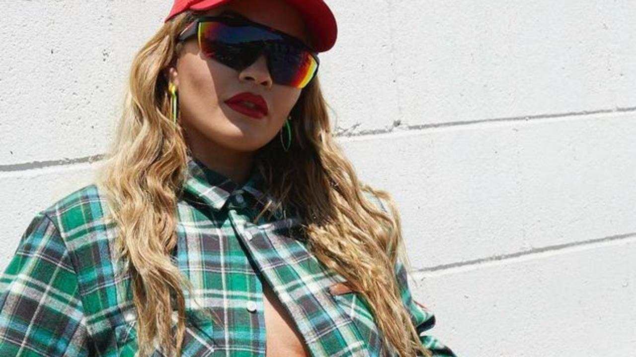 Rita Ora's extremely racy flannel outfit