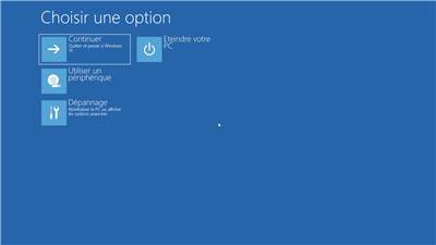 Comment accéder à l'environnement de récupération de Windows 10 (WinRE) ? 