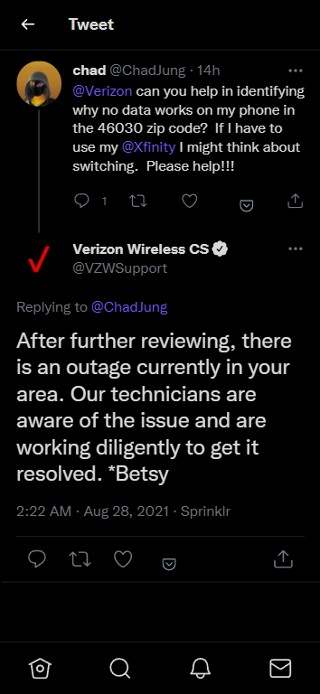[Updated] Verizon support acknowledges 5G/4G wireless network issues, says fix in the works 
