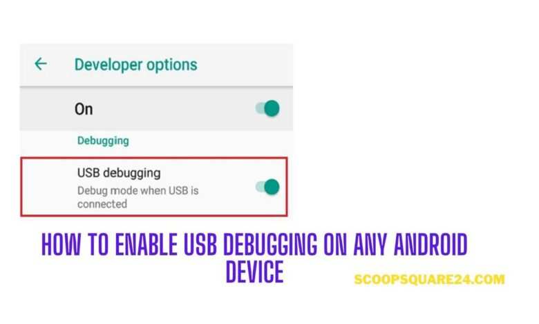 How to Enable USB Debugging and Developer Option on Your Android Device 