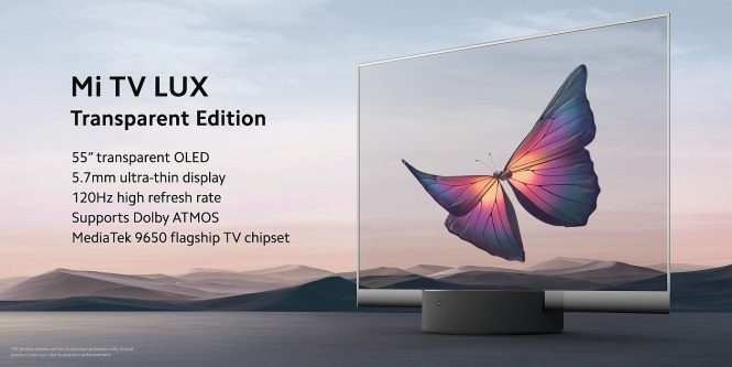 Xiaomi Mi TV LUX este primul televizor transparent comercial; Costă 6000 de euro 