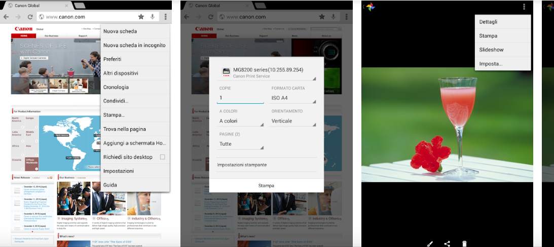 How to print from Android smartphones, without PC, via Wi-Fi and USB