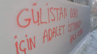 Mural Written for Gulistan Doku in Okmeydanı 