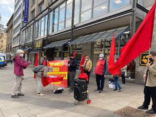 German Resistance Assembly Long March in Stuttgart 