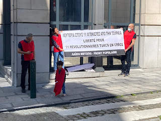Action Held in Front of the Greek Consulate in Belgium 