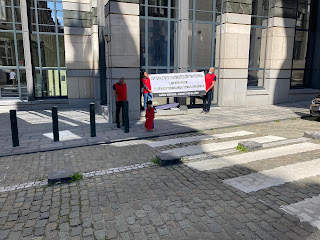 Action Held in Front of the Greek Consulate in Belgium 