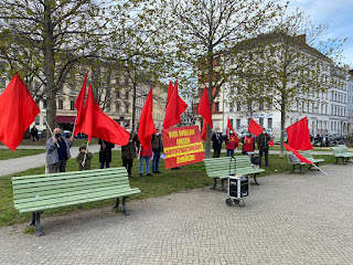 Resistance Assembly Long March: Action in Front of Berlin Interior Ministers 